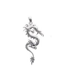 Pendentif Argent 925 Rhodié dragon